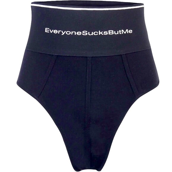 🖤- “Everyone Sucks But Me” Sexy Black Panties - Picture 4 of 13